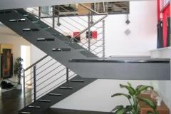 Treppe mit Glasstufen